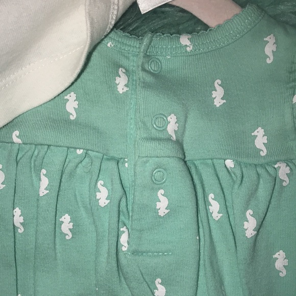 Carters | 3 M | teal & white 2 piece dress - Picture 8 of 9